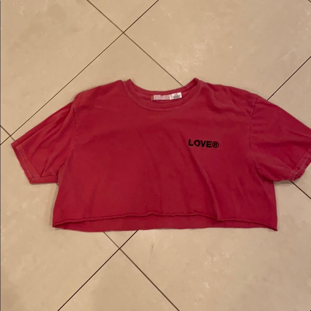 Cooperative Love cropped t-shirt